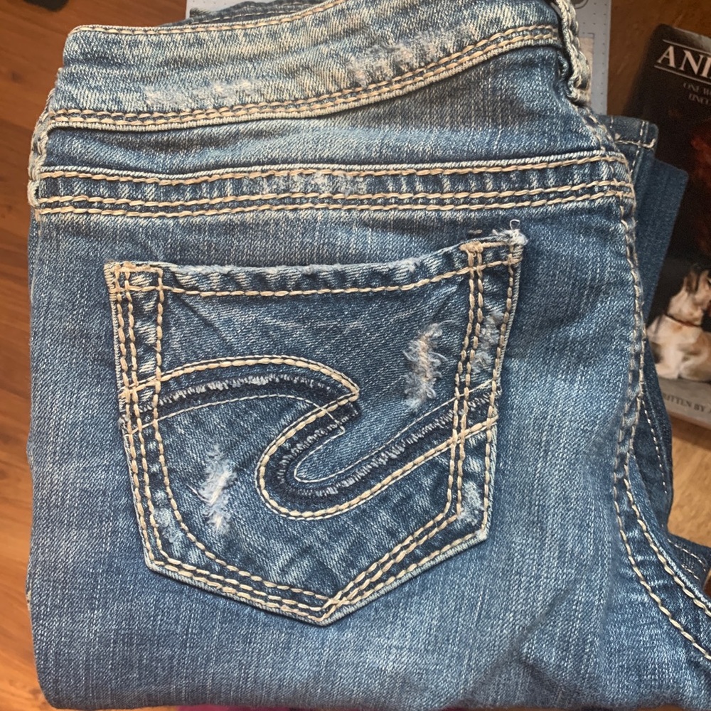 Silver Bootcut Jeans